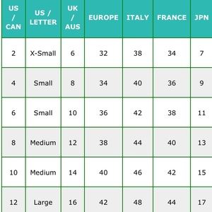 Women Size Chart